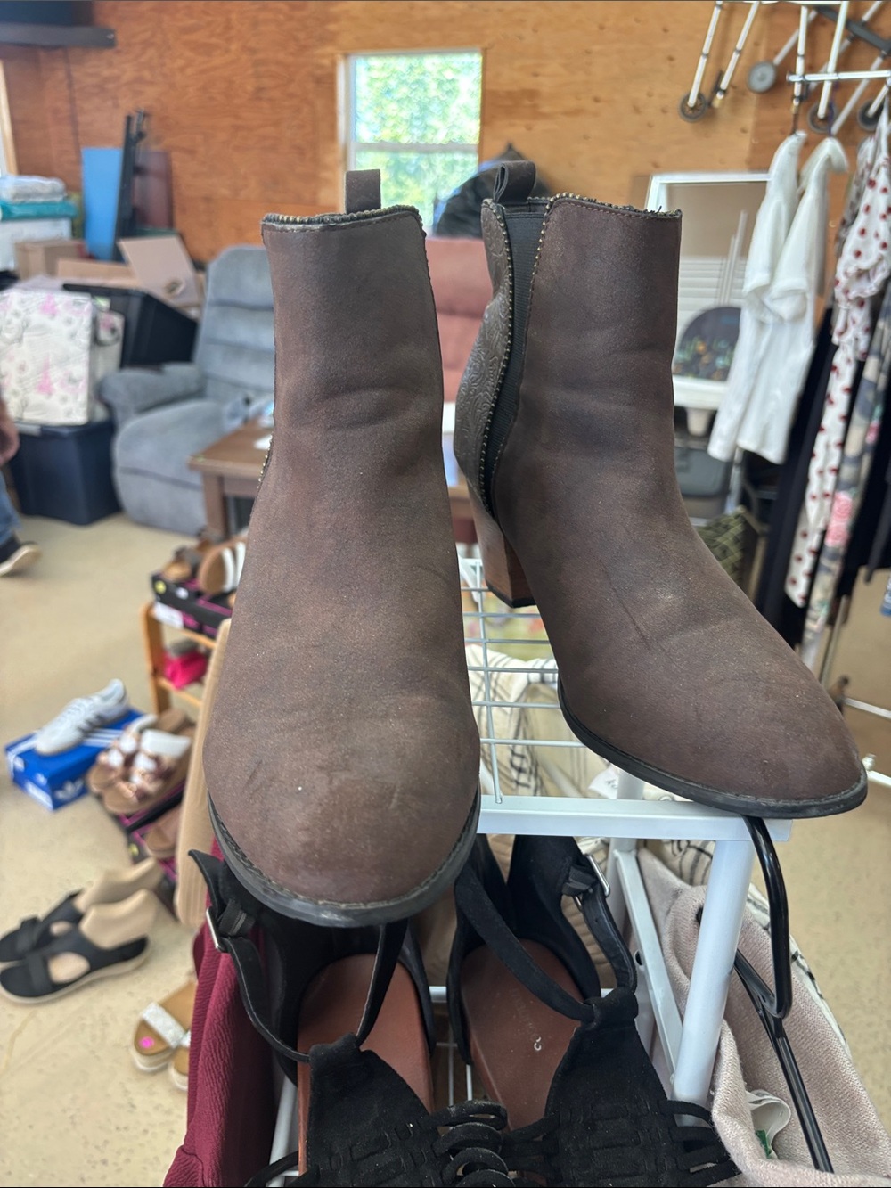 Maurices Brown Suede-Look Chelsea Ankle Boots